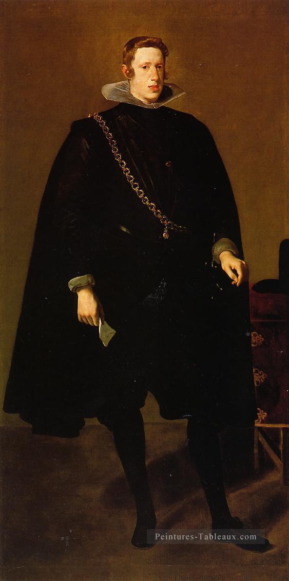 Philip IV Portrait debout Diego Velázquez Peintures à l'huile